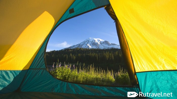 Вид из палатки. Что может быть красивее?..